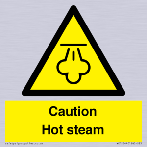 Caution Hot steam